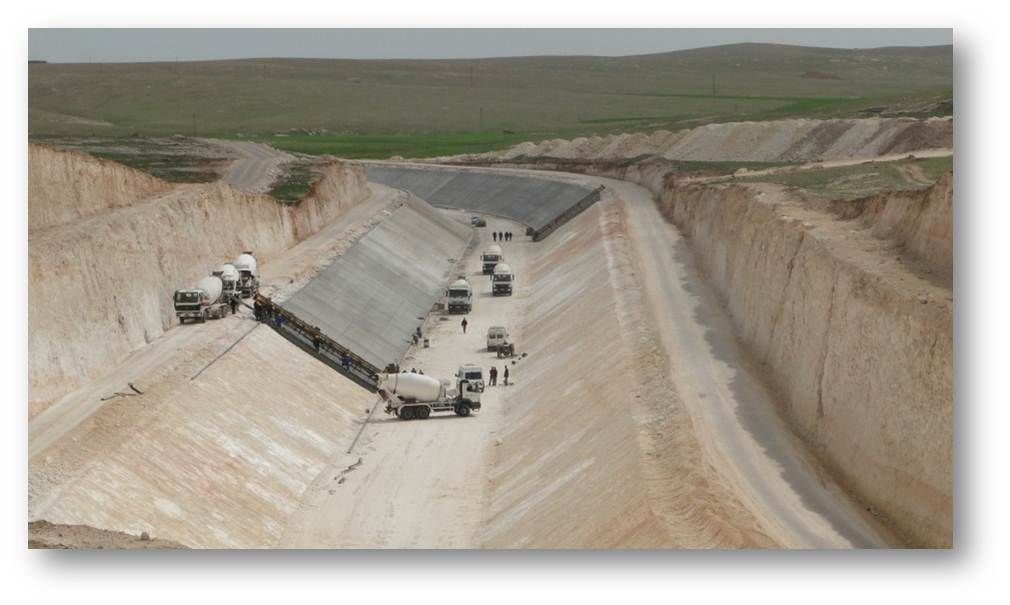 Mardin Ceylanpınar Ovaları Aşağı Mardin Ana Kanalı 1. Kısım İnşaatı