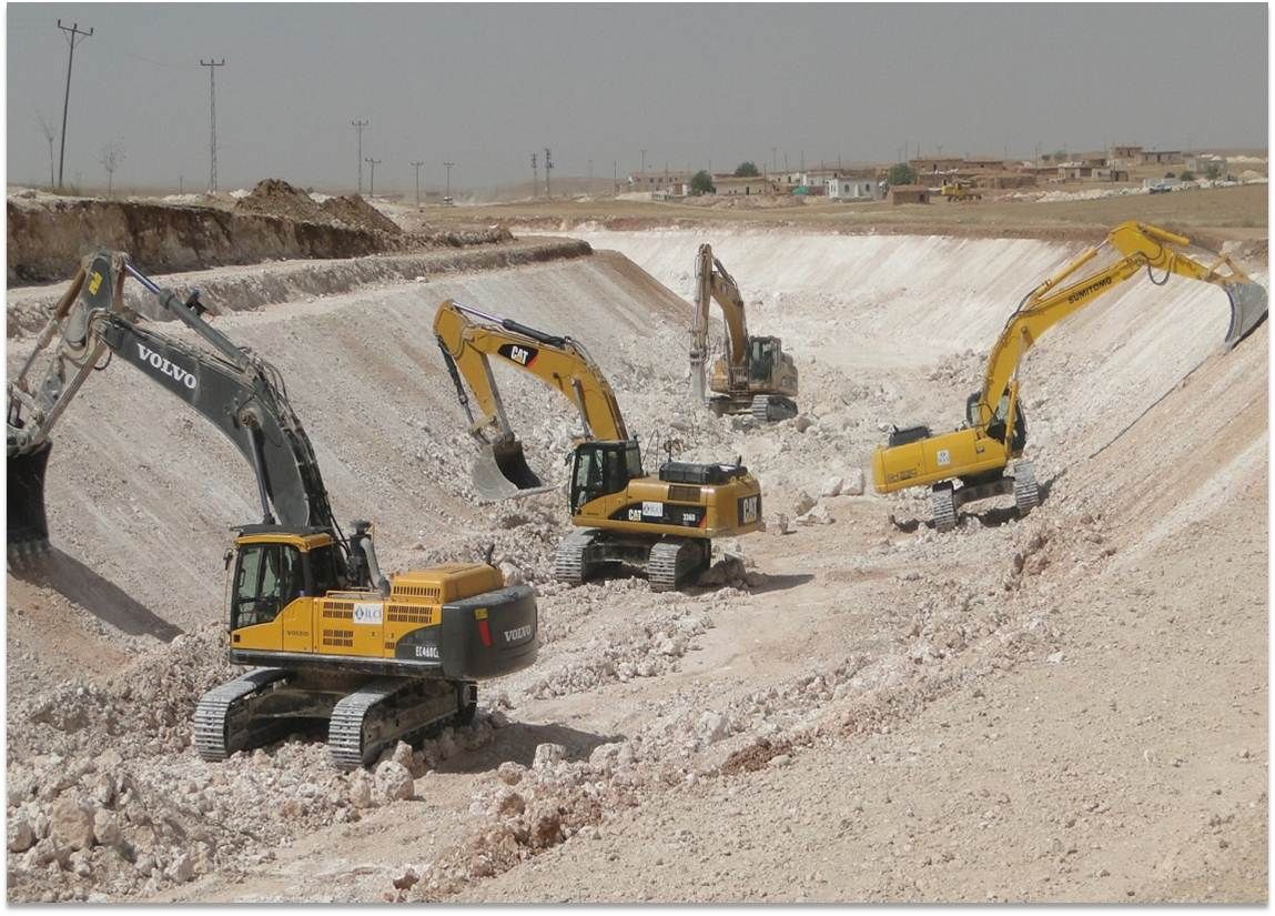 Mardin Ceylanpınar Ovaları Aşağı Mardin Ana Kanalı 1. Kısım İnşaatı